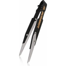 Premium Paslanmaz Çelik Nargile Köz Maşası Anodize Kaplama Parlak Uçlu 23 cm