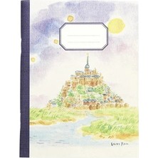 Pansy Daisy L'après Pocket Notebook Cep Not Defteri - Mont Saint Michel Sunset