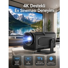 Astraltech 4K Android Smart Wi-Fi Çift Kollu Projeksiyon Game Box Kumandalı Taşınabilir Yeni Nes