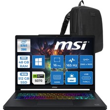 MSI Msı Crosshaır 16 Max Hx E2WGK-008TR Intel Core Ultra 9 290HX Plus 48GB Ddr5 512GB SSD 8GB/RTX5070 115W 16 Inç Qhd+ OLED (2560 x 1600) IPS 165Hz WINDOWS11HOME Gaming ZW008TRH17+ZETTAÇANTA