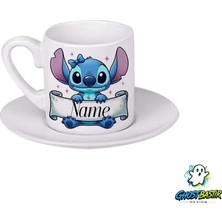 Ghostbastır Design Kişiye Özel Stitch Türk Kahvesi Fincanı 0143