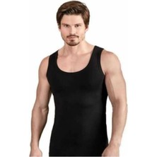 Berrak Erkek Siyah Atlet 6'lı Paket %100 Pamuk 1017 Abani Classic-Siyah-54