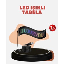 Teknodayım Teknocanmarketing Kayan Yazı Destekli Rgb LED Reklam Paneli USB ile Kolay Kurulumlu