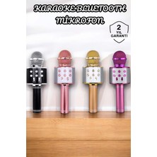 Teknodayım Teknocanmarketing Şarjlı ve Uzun Pil Ömürlü Karaoke Mikrofon USB Bellek Destekli, Profesyonel S