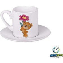 Ghostbastır Design Ayıcıklı Türk Kahvesi Fincanı 098