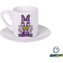 Ghostbastır Design Daisy Duck Türk Kahvesi Fincanı 0117