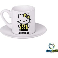 Ghostbastır Design Al Ittihad Hello Kitty Türk Kahvesi Fincanı 091