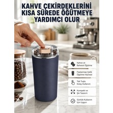 Teknodayım Teknocanmarketing Kahve ve Baharat Öğütücü Kolay Temizlenebilir Paslanmaz Çelik Taşınabilir