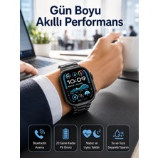 OtoTech Akıllı Saat Arama Konuşma Gps ve Nfc Özelliği 3 Kordonlu Amoled Ekran
