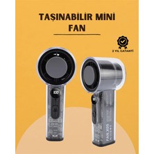 Teknodayım Teknocanmarketing Yüksek Verimli Soğutmalı El Fanı | 100 Seviye Hız Kontrolü | 6 Saat Pil Ömr