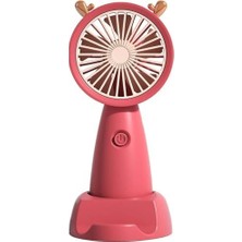 Mabelme Store Şarjlı Mini Fan Taşınabilir Vantilatör Mini El Fanı Askılı Vantilatör Güçlü Taşınabilir ve Stantlı Fan Masaüstü 24903 Asorti Renk