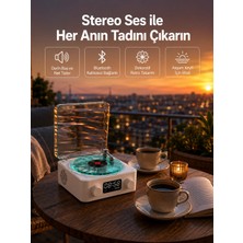 Teknodayım Uygun 3-1 Kablosuz Bluetooth Hoparlör – Gece Lambalı, Saatli, Retro Tasarım 2026