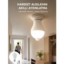 Teknodayım Teknocanmarketing Sensörlü LED Lamba Otomatik Algılama Enerji Tasarruflu Aydınlatma