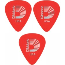 D'Addario Daddario 1drd1 Gitar Penası 3 Adet Duralin Kırmızı