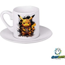 Ghostbastır Design Pikachu Türk Kahvesi Fincanı 0159