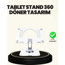 Teknodayım Teknocanmarketing Ayarlanabilir Şeffaf Tablet Standı Kaymaz Silikon Tabanlı