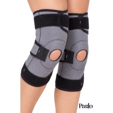 Parlo Çelik Menteşeli ve Patella Destekli Dizlik Ayarlanabilir Ortopedik Diz Desteği – Neopren Dizlik