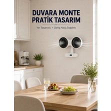 Teknodayım Teknocanmarketing Dijital Göstergeli Çift Fan Başlıklı Masa Vantilatörü