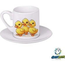 Ghostbastır Design Ördekler Türk Kahvesi Fincanı 0153