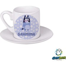 Ghostbastır Design Bluey Gramma Türk Kahvesi Fincanı 0108