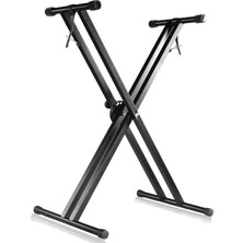 OEM Pro Serisi Ayarlanabilir x Stili Piyano Klavyesi Ağır Hizmet Tipi Premium Stand (Çift Destekli x Stil Klavye)