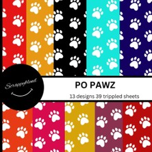 EstoreBox Independently Published Dog`s Pawz Scrapbook Paper: Scrapbook Patterned Paper For Crafts,