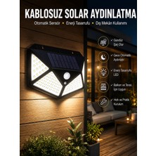 Belirtilmemiş Güneş Enerjili Bahçe Aydınlatma Lambası Solar 100 LED Lamba