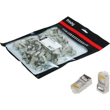 Frisby Frısby FNW-RJ4522N RJ45 Ftp Cat6 Konnektor Metal 100LÜ Paket