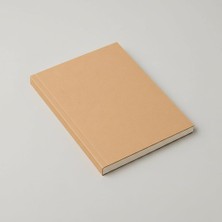 OEM Amerikan Ciltli, A5 Çizgisiz Not Defter, 64 Yaprak, 90 Gr. Ivory Kağıt, Ofis Için Ideal (Kraft Kapak)
