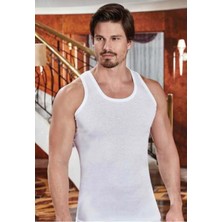 Berrak 1004 Erkek Askılı Atlet 10 Adet-Beyaz-2xl