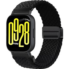 OEM Örgü Loop Kumaş Kordon Xiaomi ile Uyumlu Redmi Watch 5 Active/redmi Watch 5 Lite/watch 2/2PRO/S3/S1/S1PRO/S1 Active Için Manyetik Tokalı Terlemeye Karşı Elastik Kumaş Kayış