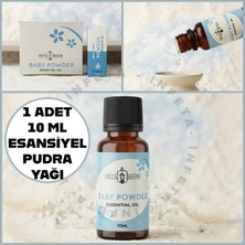 İnfeta 1 Adet 10 ml Esansiyel Pudra Koku Yağı - Hava Nemlendirici Buhardanlık, Ütü Kokusu Koku Yağı -Pudralı Oda Kokusu Uçucu Yağ