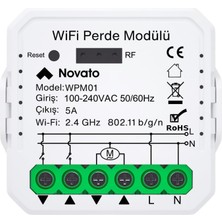 OEM Tuya Mini Wifi Akıllı Perde Panjur Kontrol Rölesi (Tuya, Smart Life, Google Home, Amazon Alexa, Home Assistant Destekli) Yüzdesel Kontrol ve Kalibrasyon Özellikli