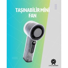 Teknodayım Teknocanmarketing Mini El Fanı | 3000MAH Pil | Type-C Şarj Girişi | Kompakt ve Hafif Tasarım