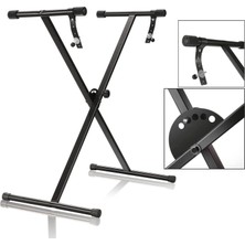 OEM Pro Serisi Tek Katmanlı Taşınabilir Tek-X Klavye Standı, Kilitleme Kayışları, APL1157