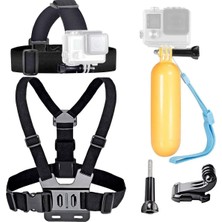 OEM Aksiyon Kamera Aksesuarları Kafa Montaj Kayışı Göğüs Dağı Demeti Yüzer Saplı Kavrama ile Uyumlu Gopro Hero 13 12 11 10 9 8/akaso EK7000 Brave 4 Brave 7 Le V50X Native V50 Elite/oddv