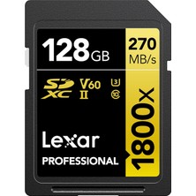 OEM Prof 128GB 1800X Sdxc Uhs-Iı 270MB/S Read 180MB/S Write C10 V60 U3