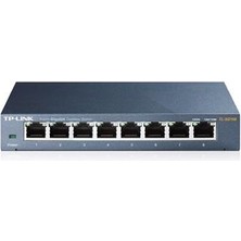 TP-Link Tp-Lınk TL-SG108 8 Port Gıgabıt Masaüstü Metal Kasa Swıtch