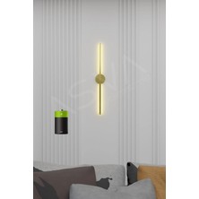 Asva Aydınlatma Eskitme Gold Modern Dekoratif Pilli Aç-Kapa Günışığı LED 70CM Aplik Pil Dahildir