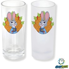 Ghostbastır Design Zootropolis Judy Buzlu / Buzsuz Seçenekli Rakı Bardağı – 1 Adet Şık Sunum Bardağı 0256