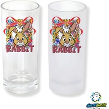 Ghostbastır Design Rabbit Buzlu / Buzsuz Seçenekli Rakı Bardağı – 1 Adet Şık Sunum Bardağı 0221
