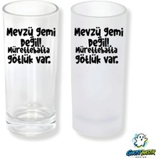 Ghostbastır Design Mevzu Gemi Değil Buzlu / Buzsuz Seçenekli Rakı Bardağı – 1 Adet Şık Sunum Bardağı 0269