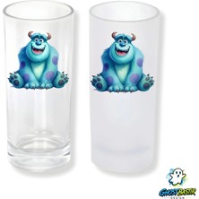 Ghostbastır Design Monsters Sulley Buzlu / Buzsuz Seçenekli Rakı Bardağı – 1 Adet Şık Sunum Bardağı 0261