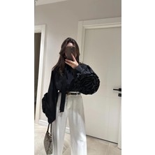 Bellavita Botuique Gül Kol Detaylı Şık Gömlek