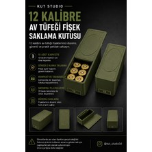 12 Kalibre Av Tüfeği Mermi Saklama Kutusu | Sürgülü Kapaklı | Pla Malzeme
