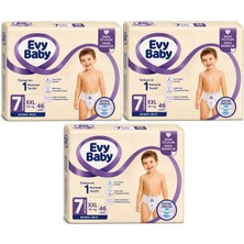 Evy Baby Bebek Bezi 7 Numara Xxl 19+ kg 138 Adet