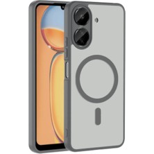Halkhouse Redmi 13C & Poco C65 Kılıf Kamera Korumalı Magsafe Şarj Destekli Mat Silikon Babet Kapak