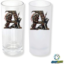 Ghostbastır Design A Harfi Buzlu / Buzsuz Seçenekli Rakı Bardağı – 1 Adet Şık Sunum Bardağı 0238