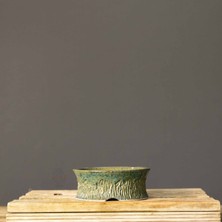 Seika Yuvarlak Bonsai Saksısı NO.109-SIRLI (16 Cm)