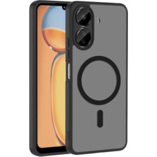 Halkhouse Redmi 13C & Poco C65 Kılıf Kamera Korumalı Magsafe Şarj Destekli Mat Silikon Babet Kapak